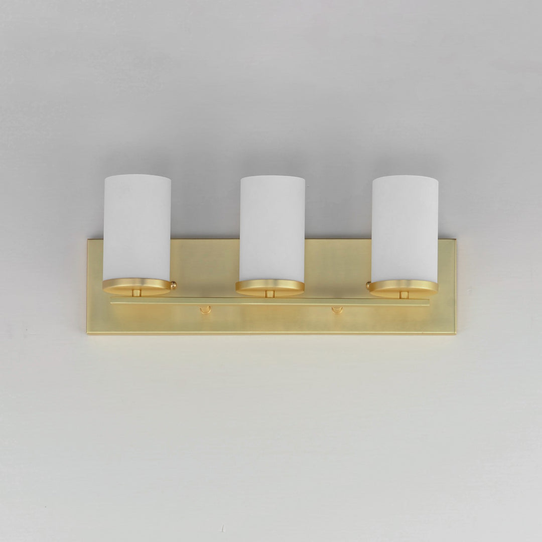 Maxim - 10283SWSBR - Three Light Bath Vanity - Lateral - Satin Brass