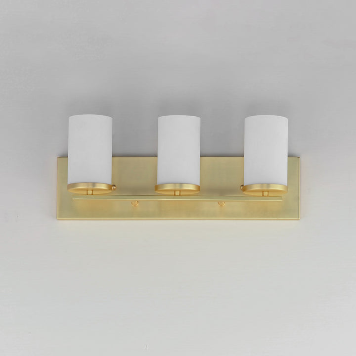 Maxim - 10283SWSBR - Three Light Bath Vanity - Lateral - Satin Brass
