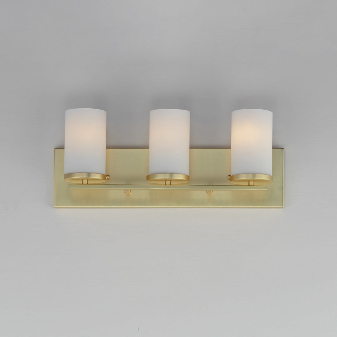 Maxim - 10283SWSBR - Three Light Bath Vanity - Lateral - Satin Brass