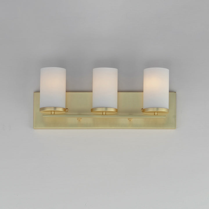 Maxim - 10283SWSBR - Three Light Bath Vanity - Lateral - Satin Brass