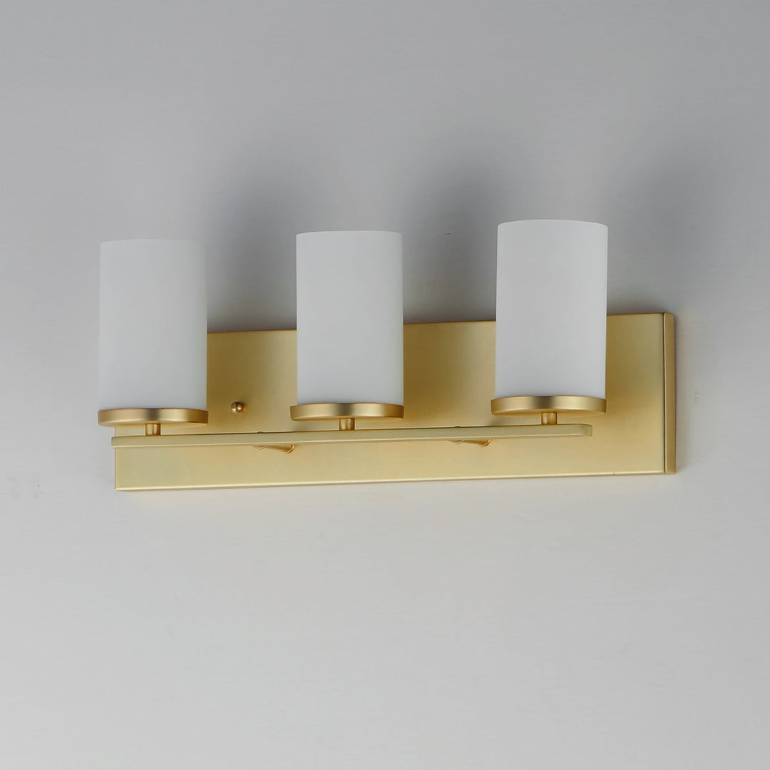 Maxim - 10283SWSBR - Three Light Bath Vanity - Lateral - Satin Brass