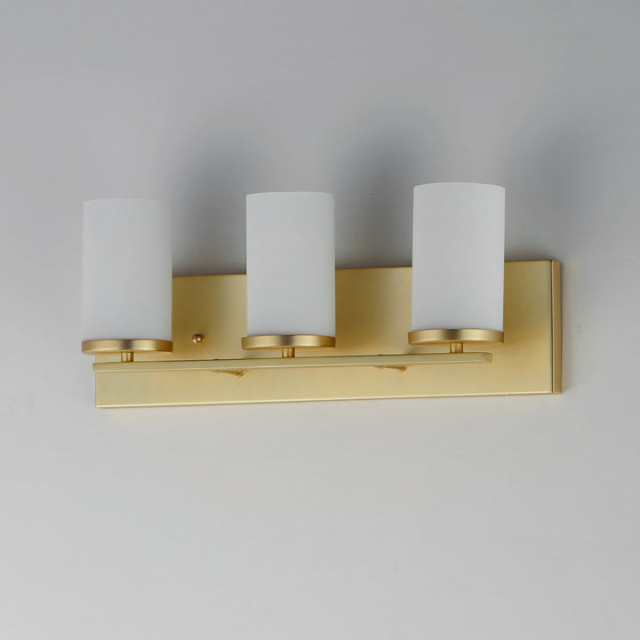 Maxim - 10283SWSBR - Three Light Bath Vanity - Lateral - Satin Brass