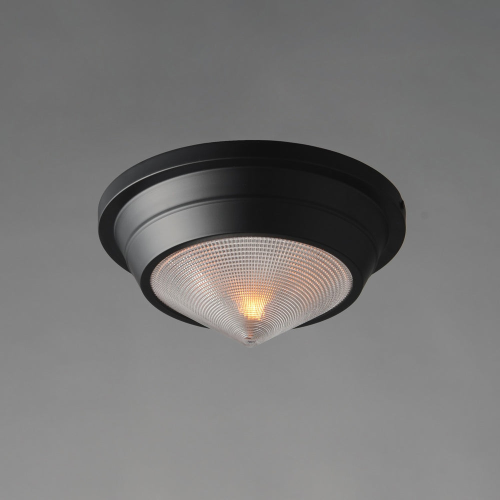 Maxim - 10390PRBK - One Light Flush Mount - Hargreaves - Black