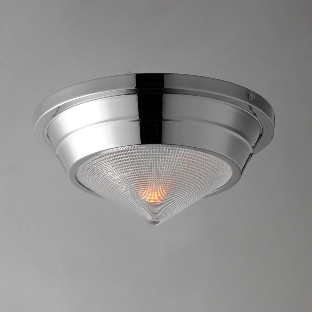 Maxim - 10390PRPN - One Light Flush Mount - Hargreaves - Polished Nickel