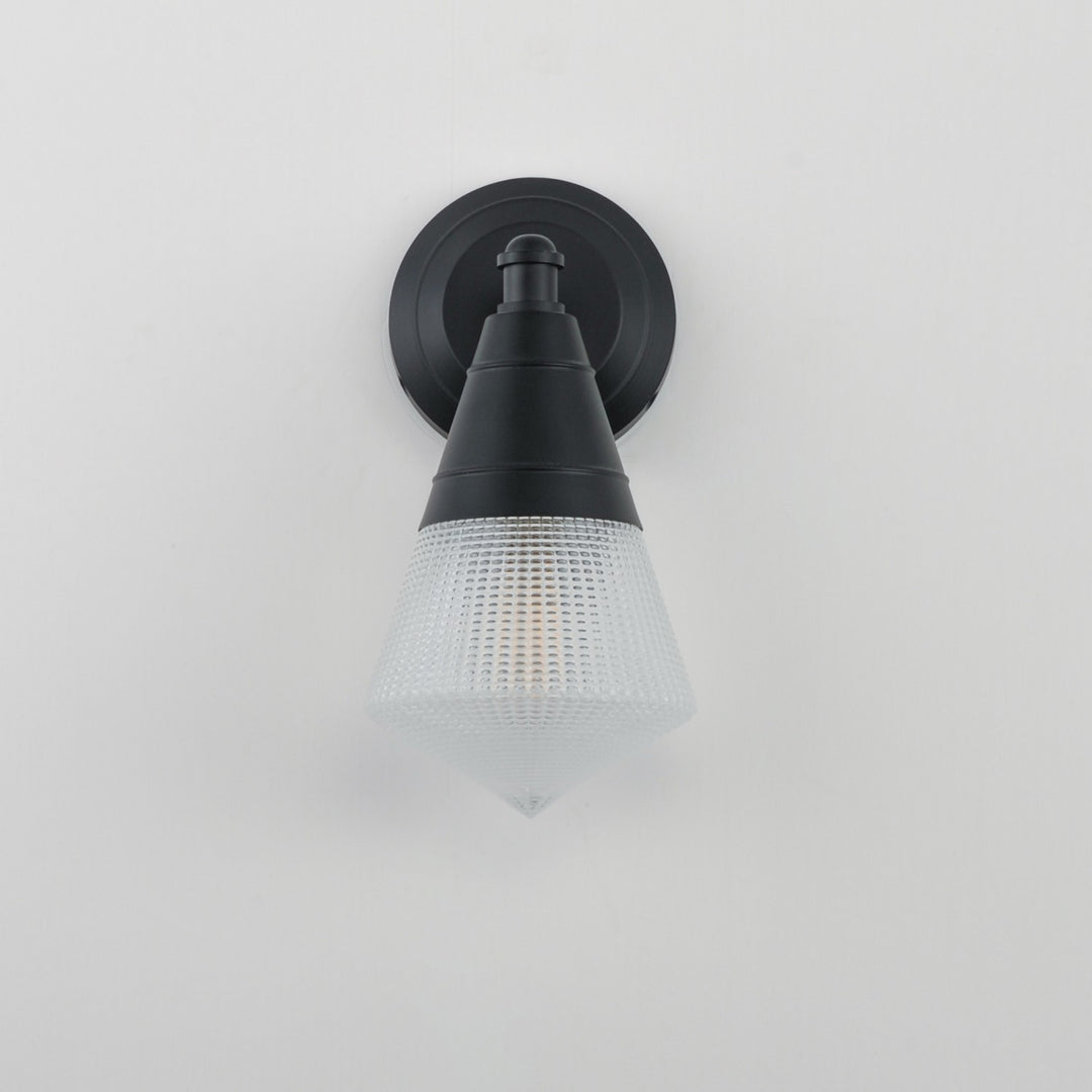 Maxim - 10391PRBK - One Light Wall Sconce - Hargreaves - Black