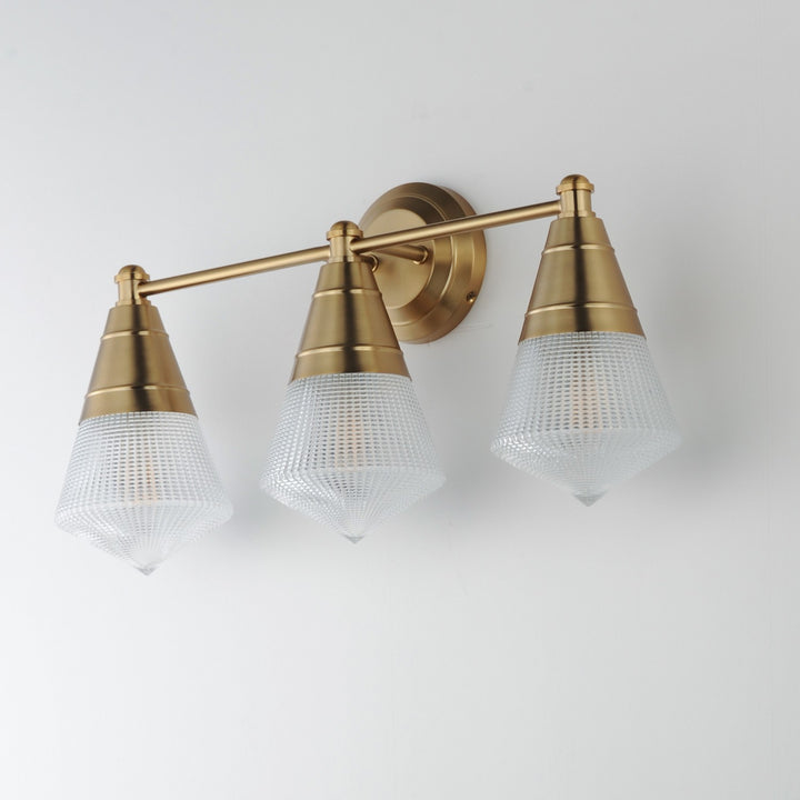 Maxim - 10393PRNAB - Three Light Bath Vanity - Hargreaves - Natural Aged Brass