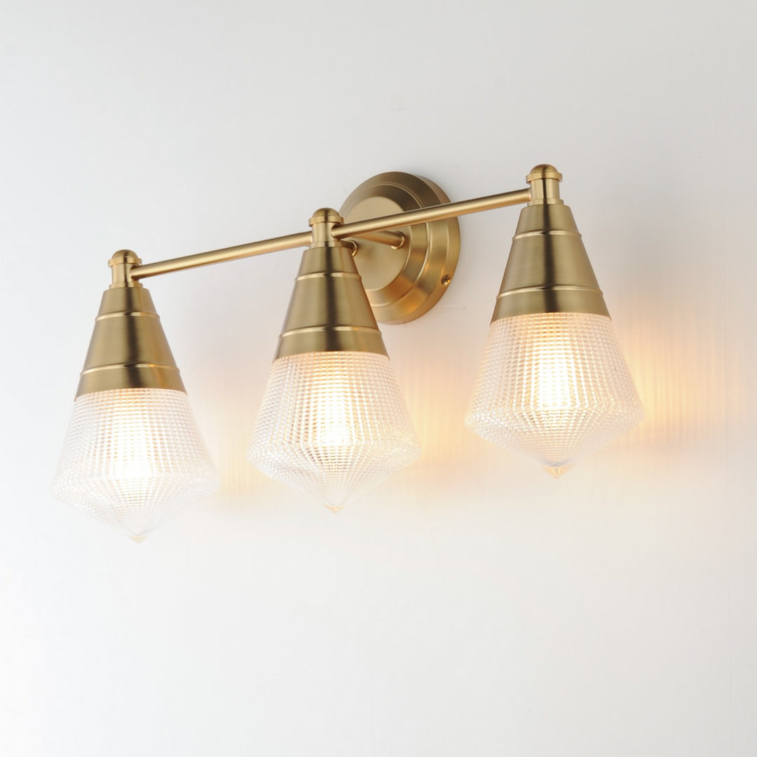Maxim - 10393PRNAB - Three Light Bath Vanity - Hargreaves - Natural Aged Brass