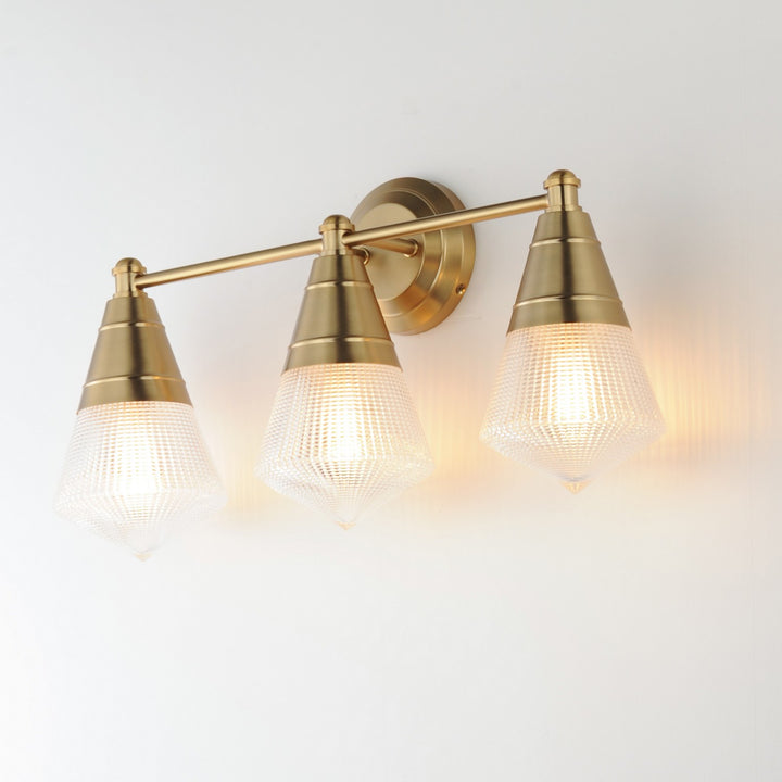 Maxim - 10393PRNAB - Three Light Bath Vanity - Hargreaves - Natural Aged Brass