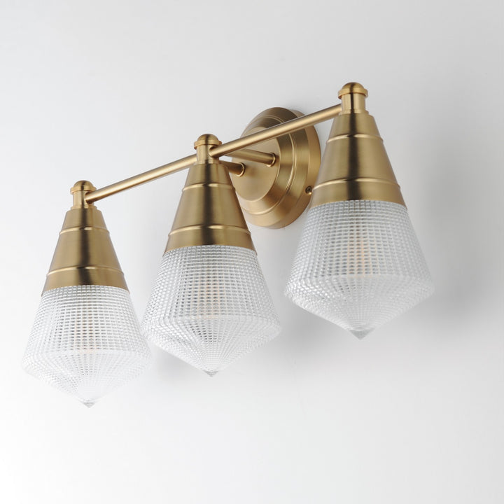 Maxim - 10393PRNAB - Three Light Bath Vanity - Hargreaves - Natural Aged Brass