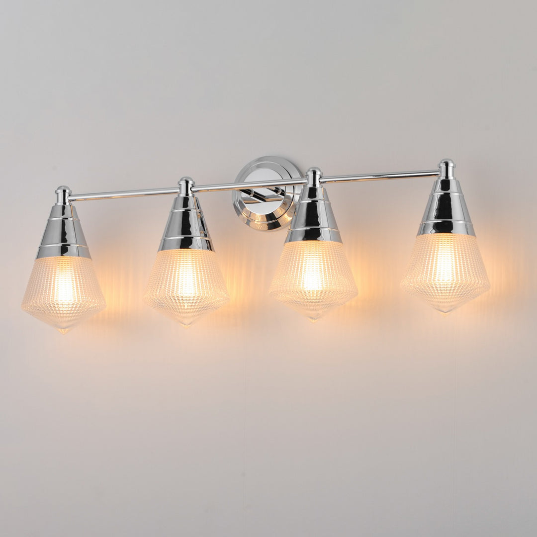 Maxim - 10394PRPC - Four Light Bath Vanity - Hargreaves - Polished Chrome