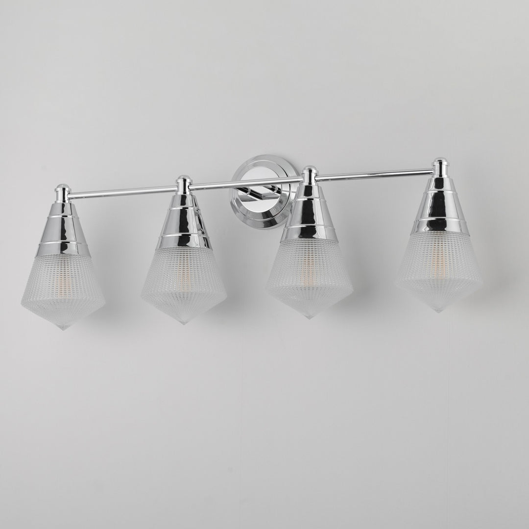 Maxim - 10394PRPC - Four Light Bath Vanity - Hargreaves - Polished Chrome