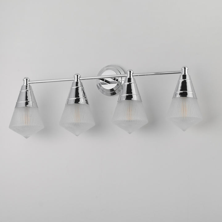Maxim - 10394PRPC - Four Light Bath Vanity - Hargreaves - Polished Chrome