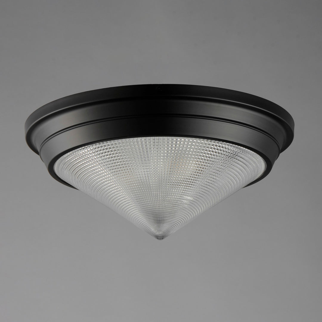Maxim - 10399PRBK - Three Light Flush Mount - Hargreaves - Black