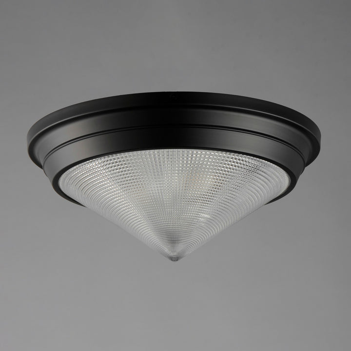 Maxim - 10399PRBK - Three Light Flush Mount - Hargreaves - Black