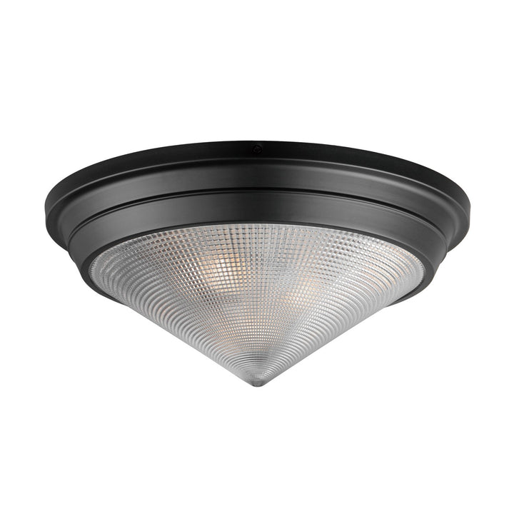 Maxim - 10399PRBK - Three Light Flush Mount - Hargreaves - Black