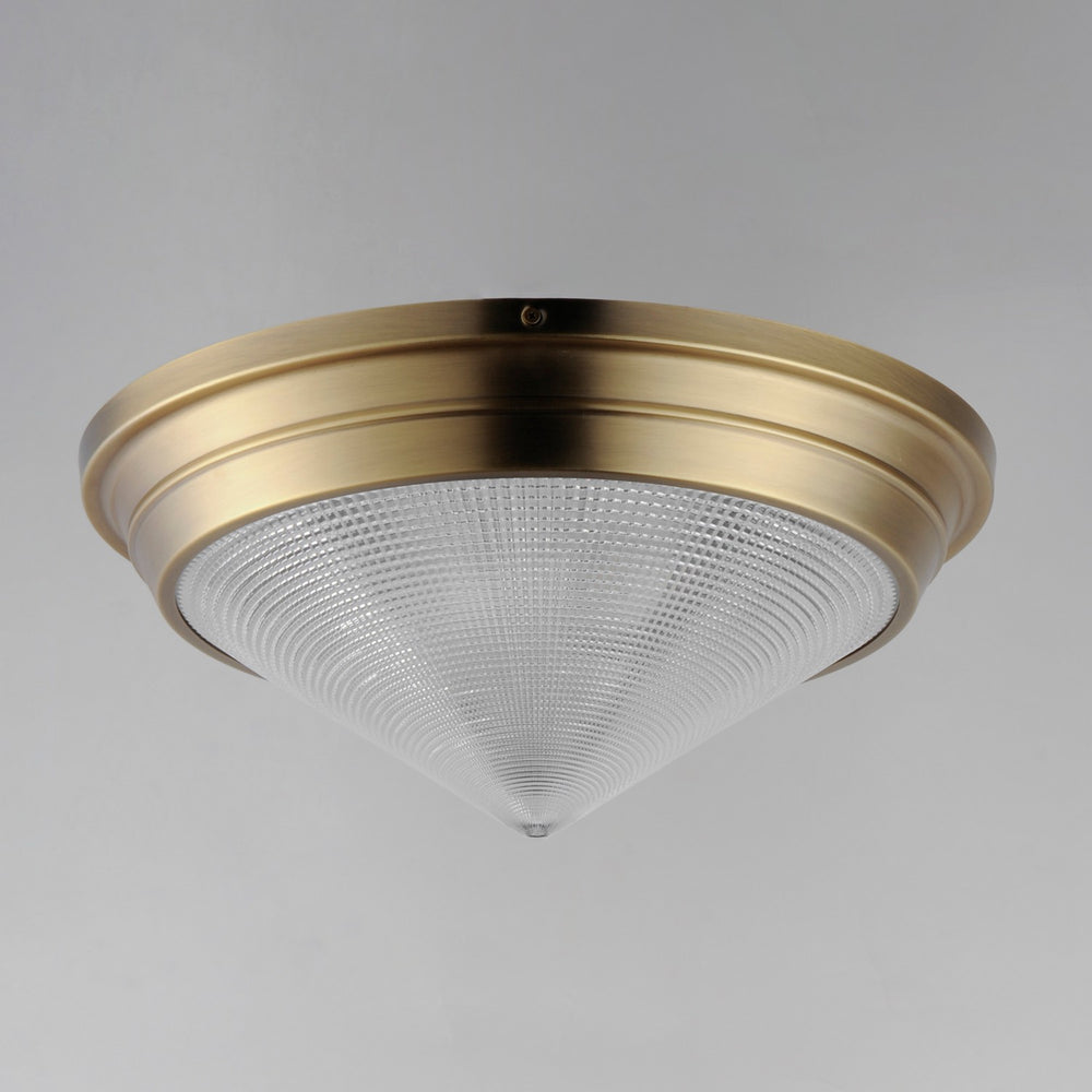 Maxim - 10399PRNAB - Three Light Flush Mount - Hargreaves - Natural Aged Brass