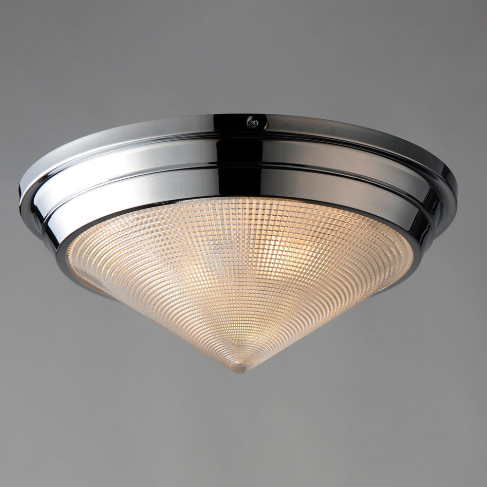 Maxim - 10399PRPN - Three Light Flush Mount - Hargreaves - Polished Nickel