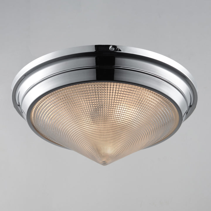 Maxim - 10399PRPN - Three Light Flush Mount - Hargreaves - Polished Nickel