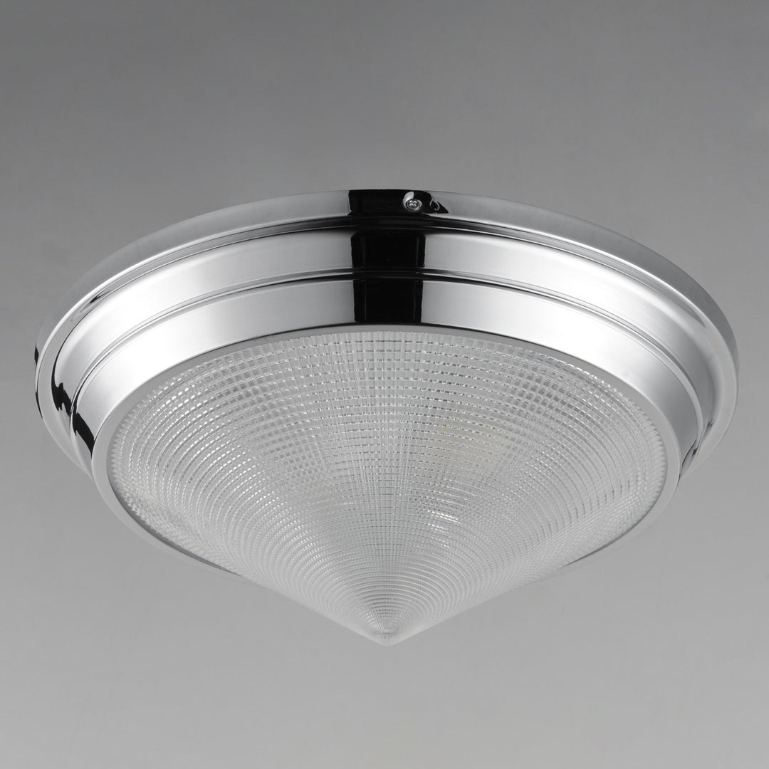 Maxim - 10399PRPN - Three Light Flush Mount - Hargreaves - Polished Nickel