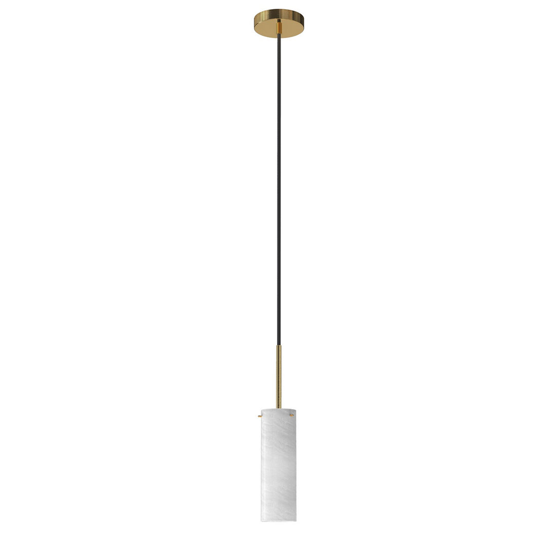 Maxim - 10511MRNAB - One Light Pendant - Blizzard - Natural Aged Brass