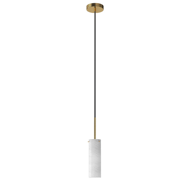 Maxim - 10511MRNAB - One Light Pendant - Blizzard - Natural Aged Brass