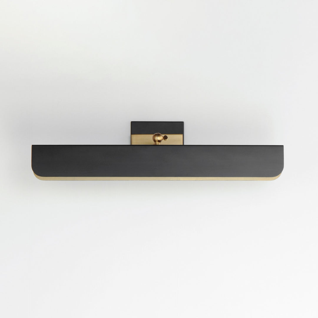 Maxim - 10712WTBKNAB - LED Wall Sconce - Miles - Black / Natural Aged Brass