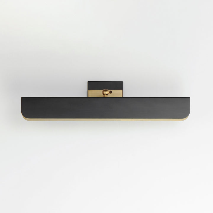 Maxim - 10712WTBKNAB - LED Wall Sconce - Miles - Black / Natural Aged Brass