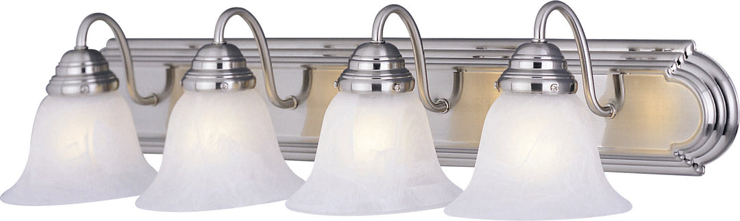 Maxim - 8014MRSN - Four Light Bath Vanity - Essentials - 801x - Satin Nickel