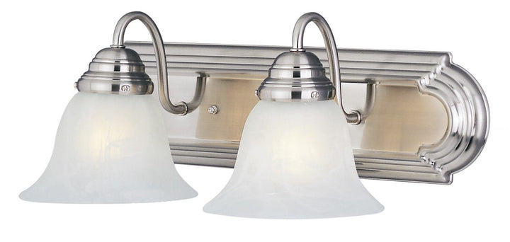 Maxim - 8012MRSN - Two Light Bath Vanity - Essentials - 801x - Satin Nickel