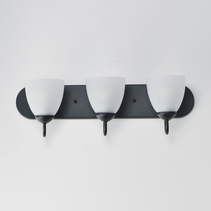 Maxim - 11383FTBK - Three Light Bath Vanity - Axis - Black