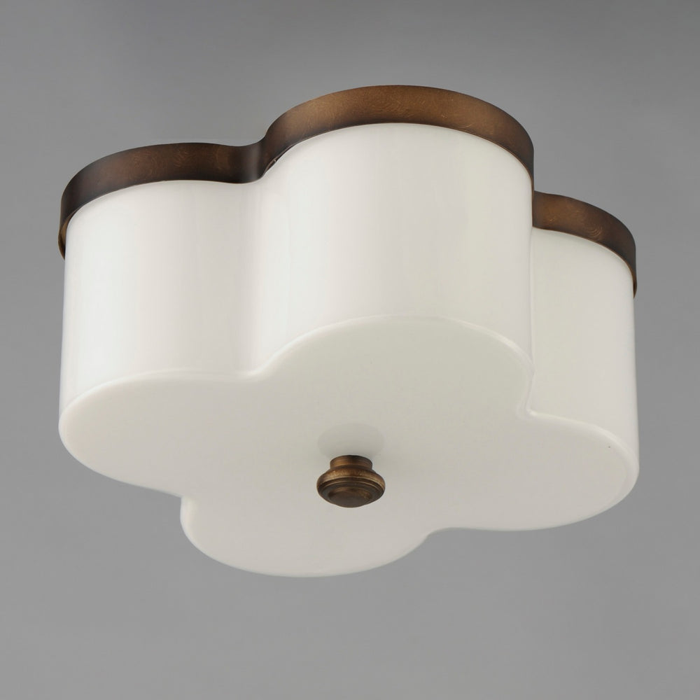 Maxim - 12240WTANB - Two Light Flush Mount - Clover - Antique Bronze