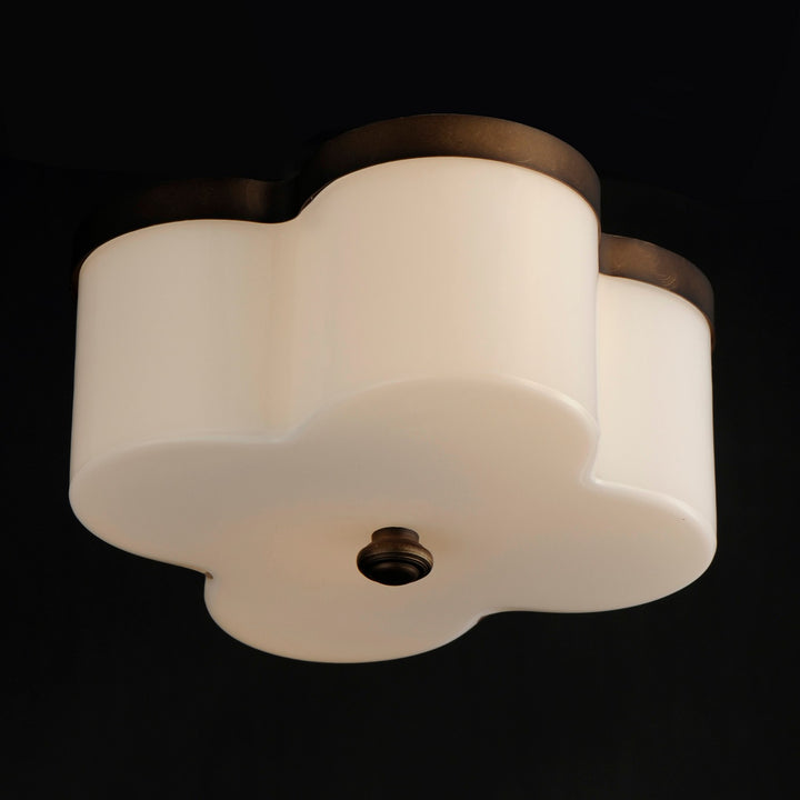 Maxim - 12240WTANB - Two Light Flush Mount - Clover - Antique Bronze