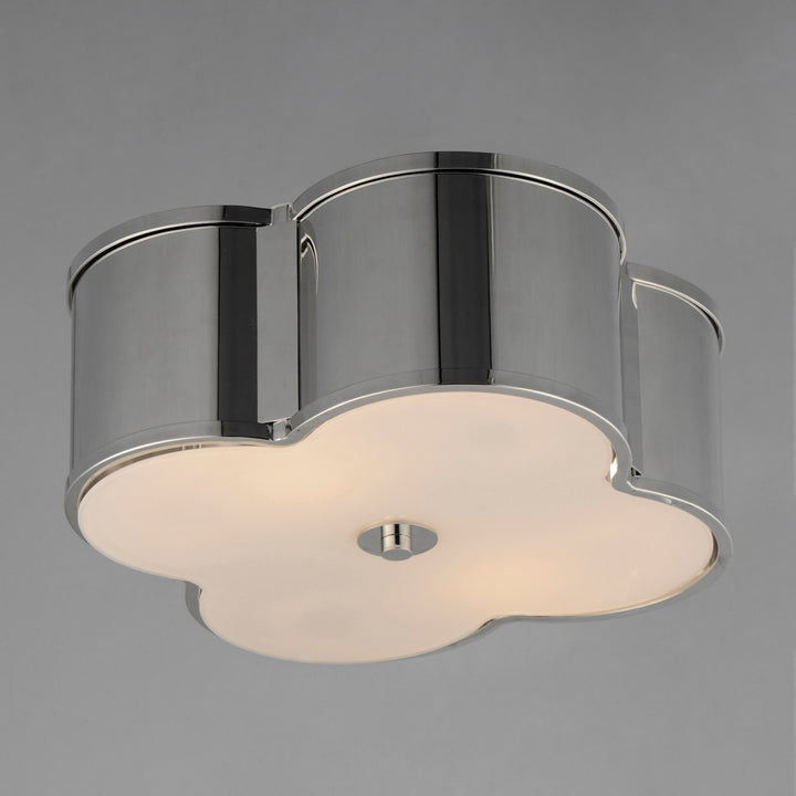 Maxim - 12247WTPN - Two Light Flush Mount - Clover - Polished Nickel