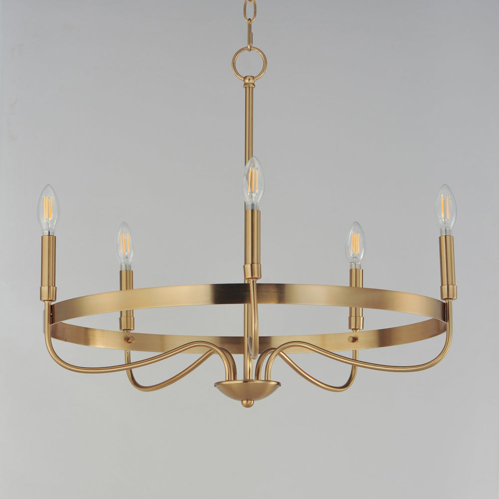 Maxim - 14495HR - Five Light Chandelier - Frankie - Heritage