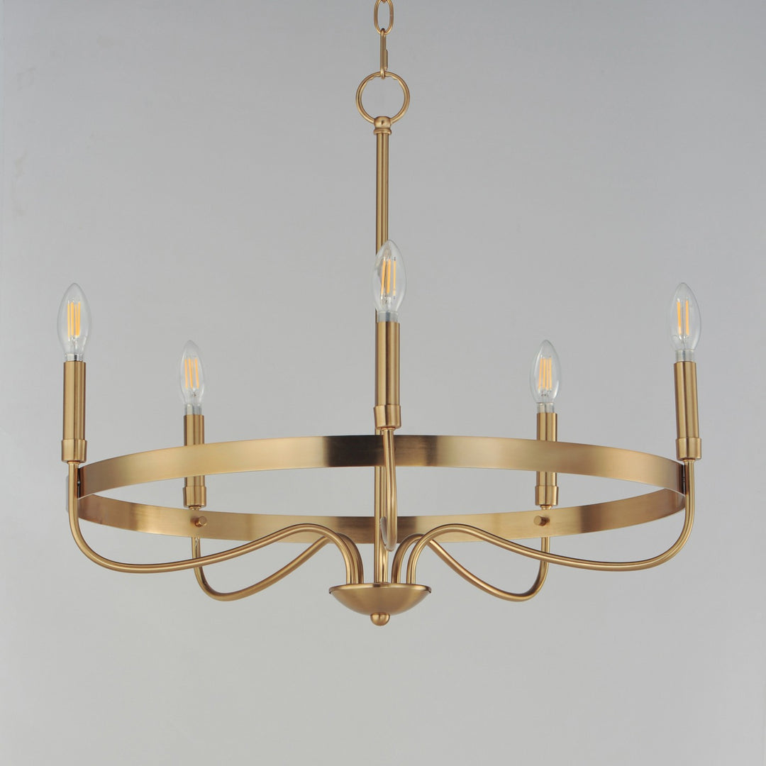 Maxim - 14495HR - Five Light Chandelier - Frankie - Heritage