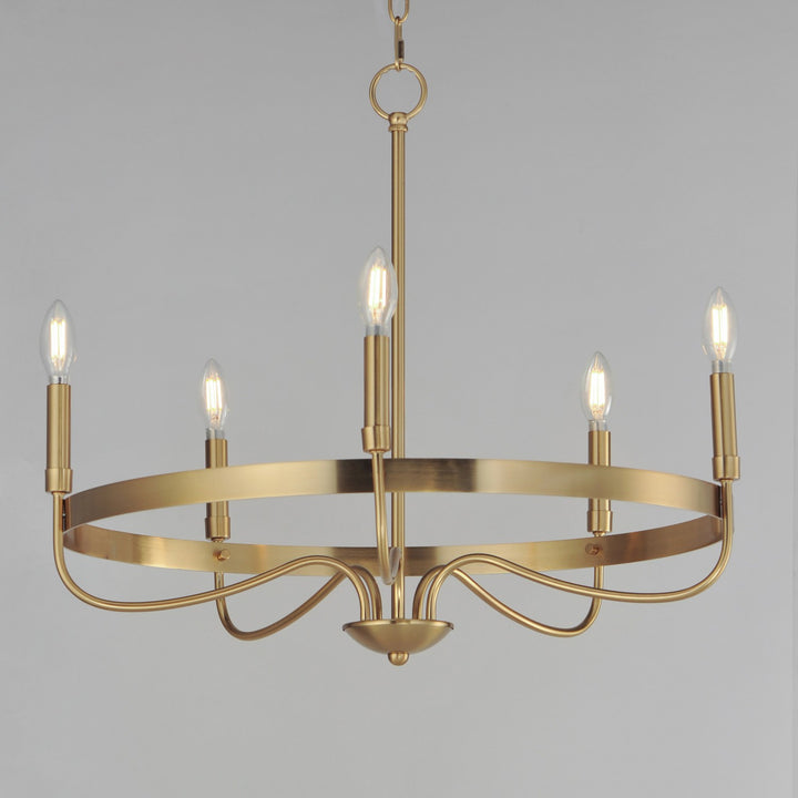Maxim - 14495HR - Five Light Chandelier - Frankie - Heritage