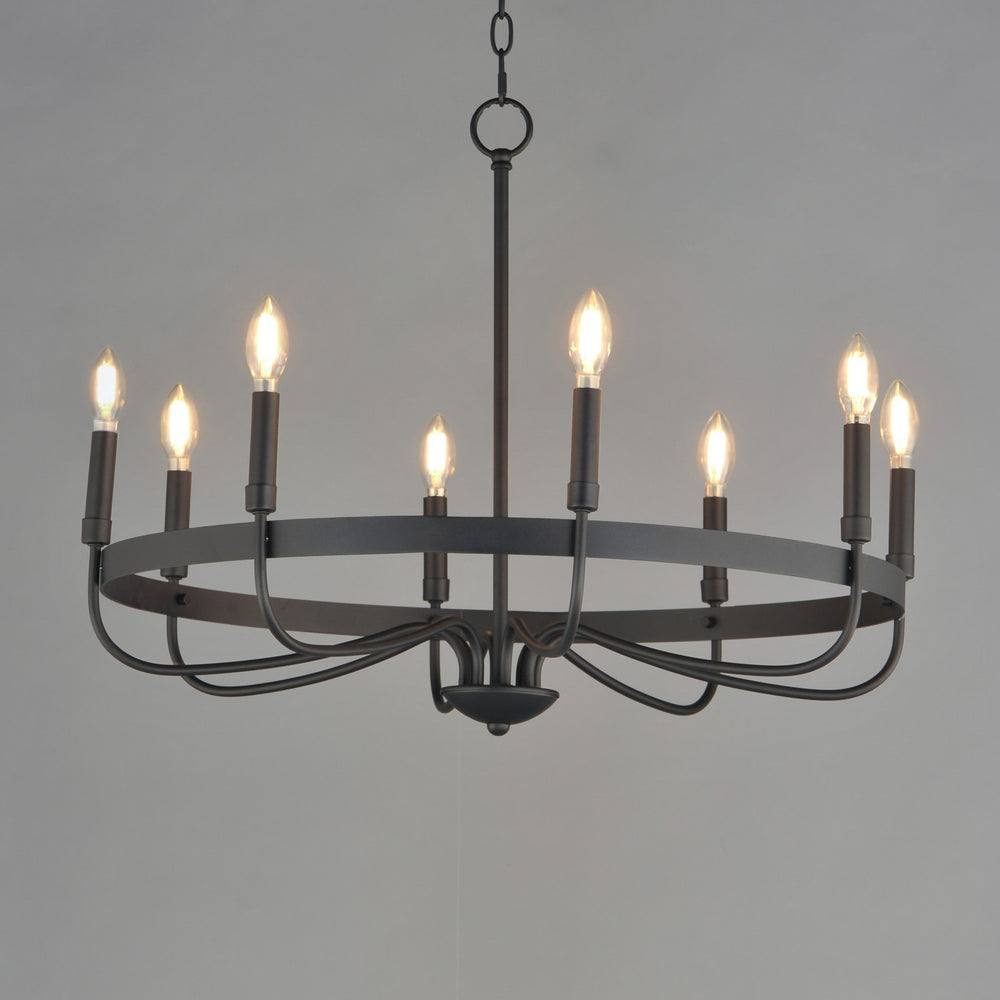 Maxim - 14498BK - Eight Light Chandelier - Frankie - Black