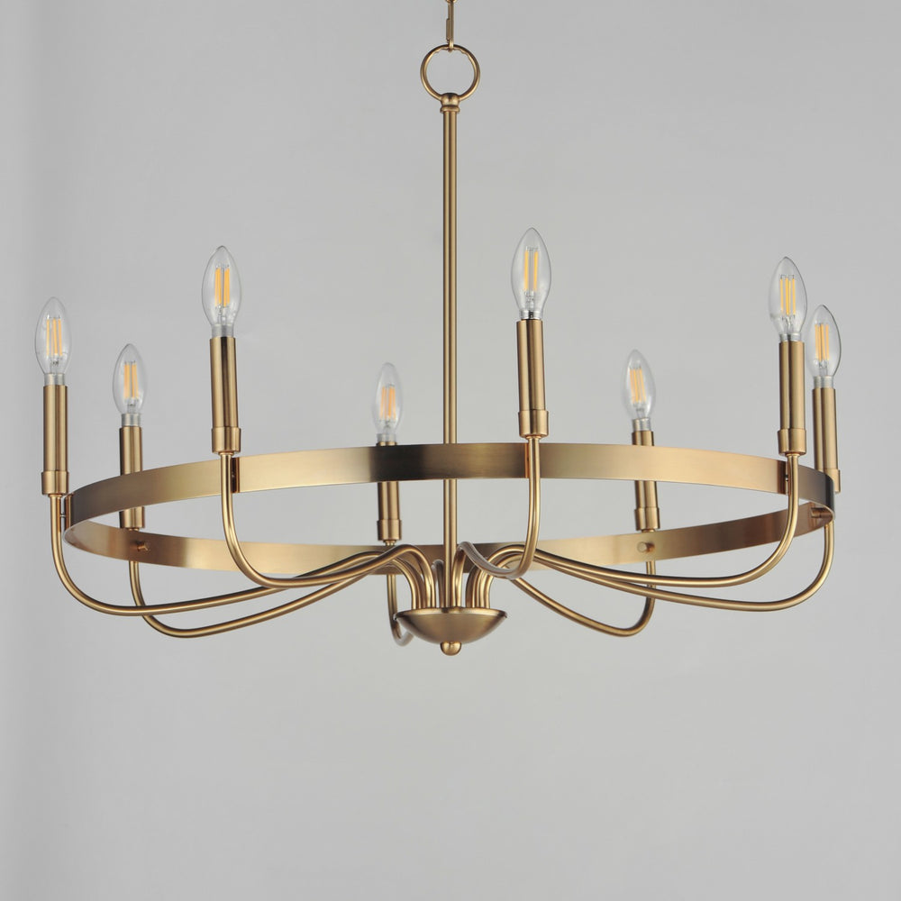 Maxim - 14498HR - Eight Light Chandelier - Frankie - Heritage