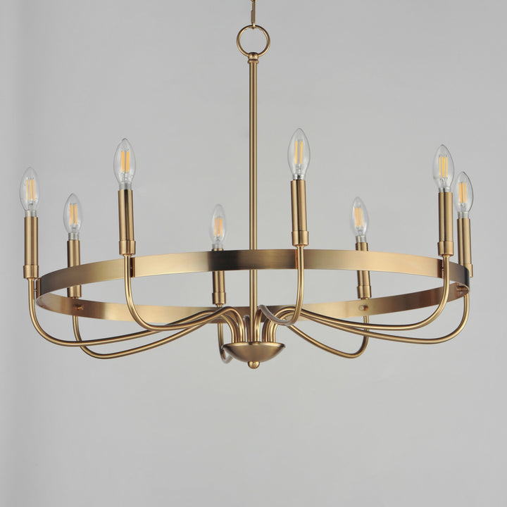 Maxim - 14498HR - Eight Light Chandelier - Frankie - Heritage