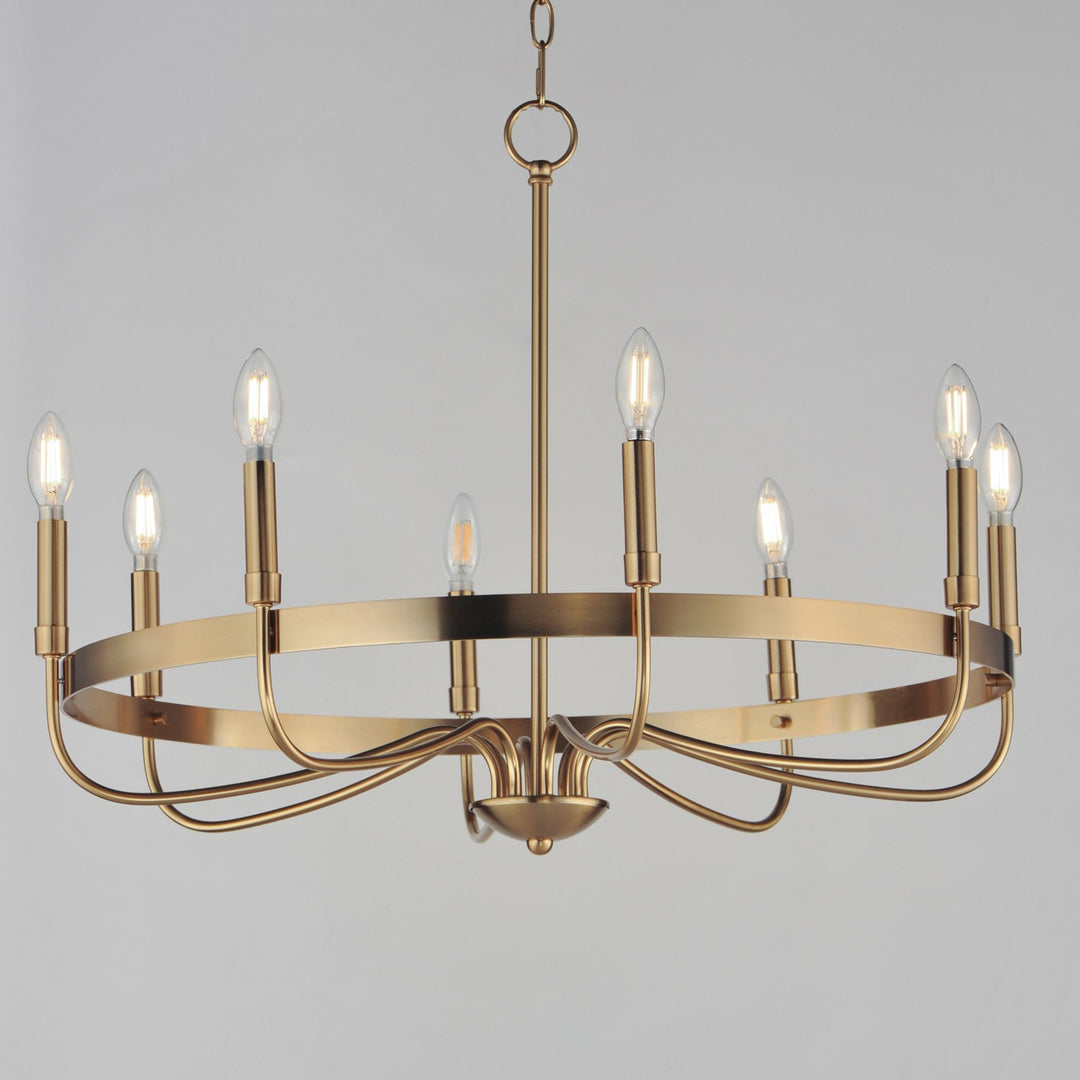 Maxim - 14498HR - Eight Light Chandelier - Frankie - Heritage
