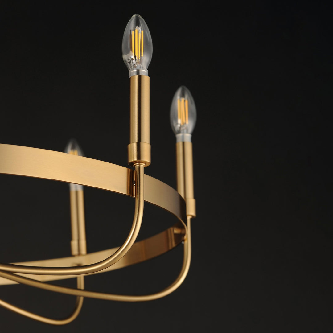 Maxim - 14498HR - Eight Light Chandelier - Frankie - Heritage