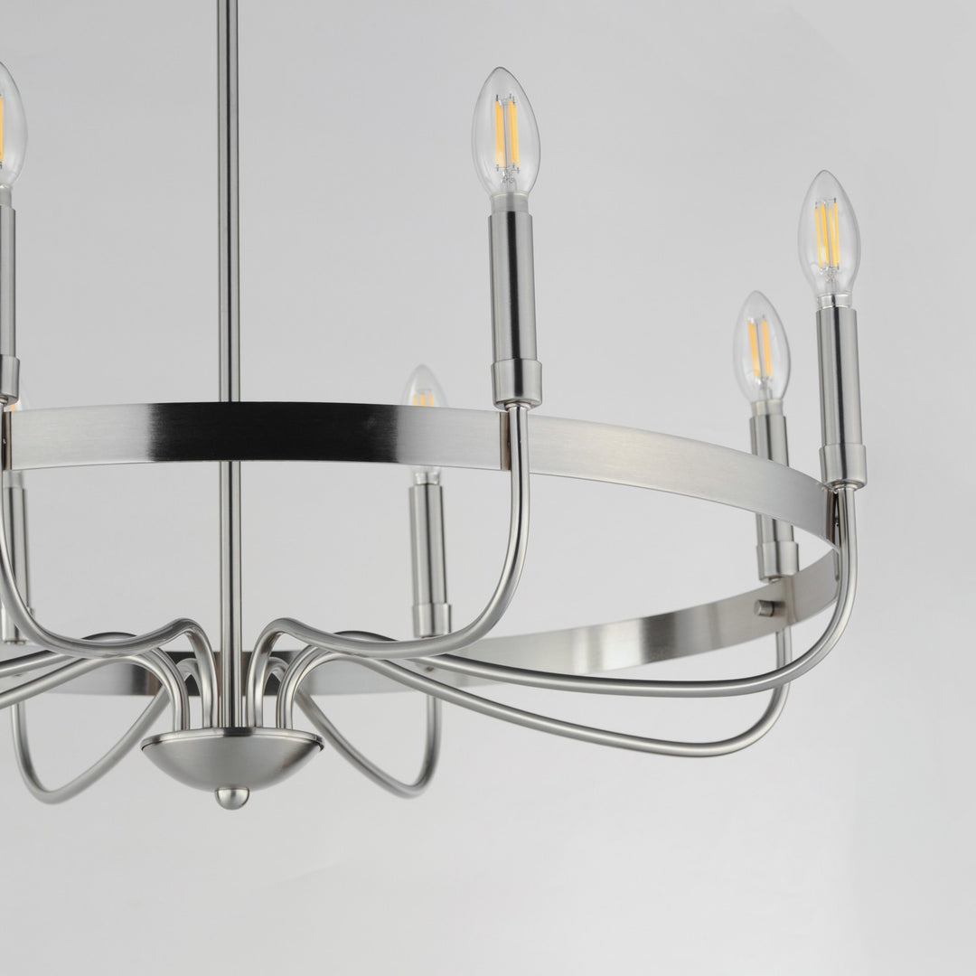 Maxim - 14498SN - Eight Light Chandelier - Frankie - Satin Nickel