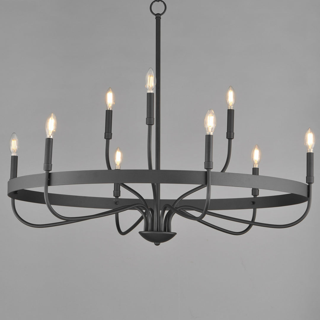 Maxim - 14499BK - Nine Light Chandelier - Frankie - Black