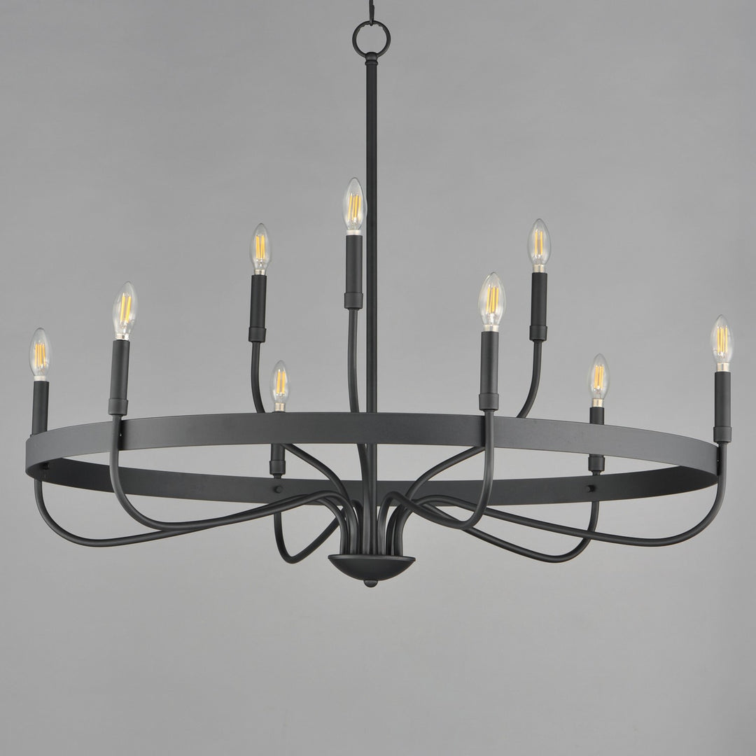 Maxim - 14499BK - Nine Light Chandelier - Frankie - Black