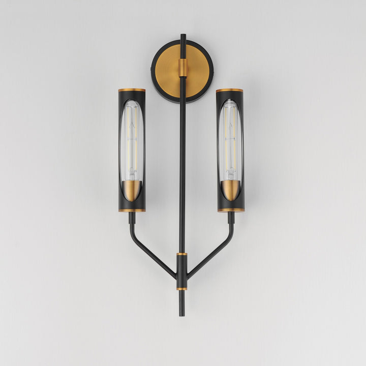 Maxim - 16170CLBKAB - LED Wall Sconce - Regent - Black / Antique Brass