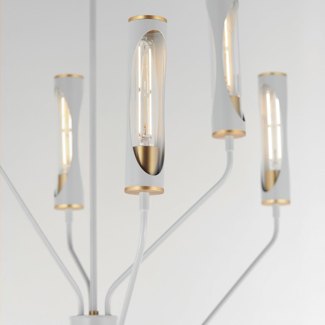 Maxim - 16176CLLFGNAB - LED Pendant - Regent - Light French Gray / Natural Aged Brass