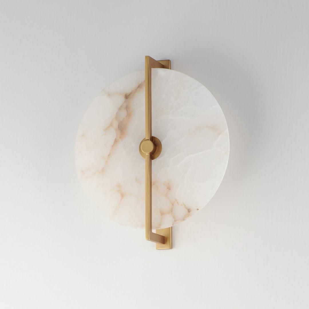 Maxim - 18200WANAB - LED Wall Sconce/Flush Mount - Quarry - Natural Aged Brass