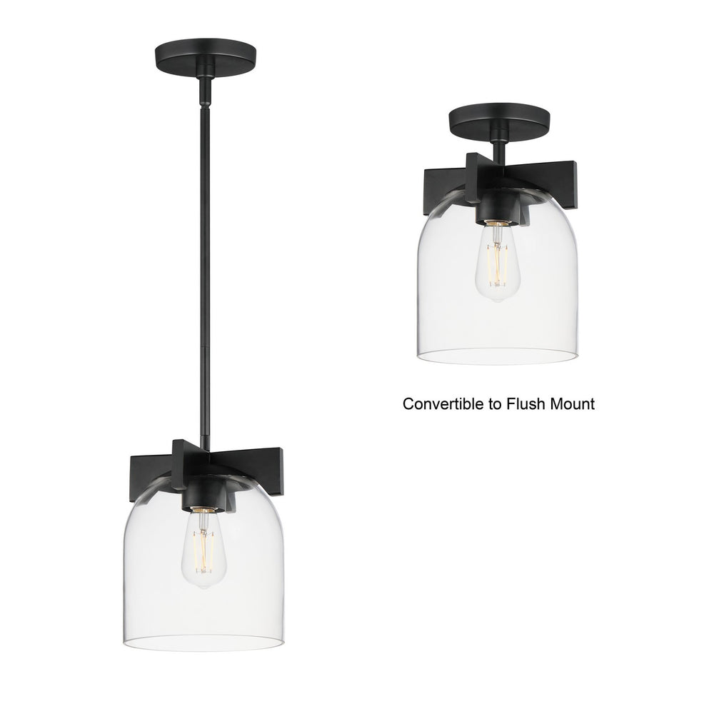 Maxim - 21230CLBK - One Light Pendant - Scoop - Black