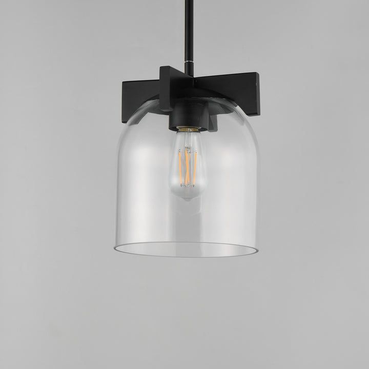 Maxim - 21230CLBK - One Light Pendant - Scoop - Black