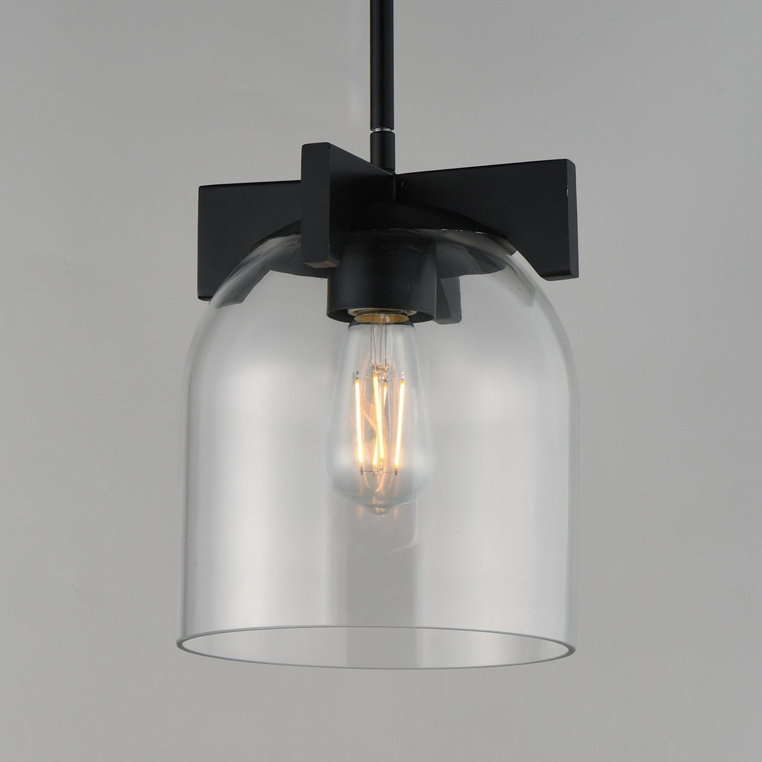 Maxim - 21230CLBK - One Light Pendant - Scoop - Black